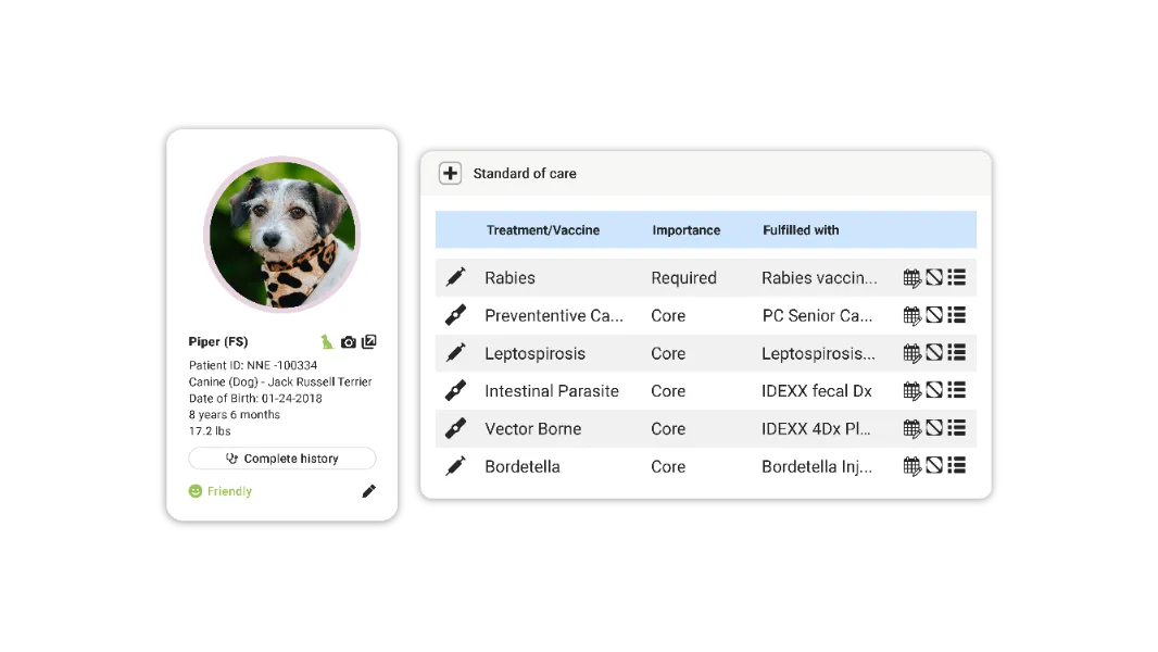 ezyVet SOCs UI